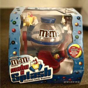 M&M's Candy Dispenser Make A Splash Chocolate Limited Edition